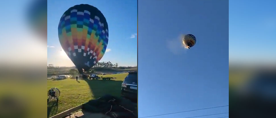 Publican video de los últimos momentos antes que se incendiara globo aerostático en Brasil
