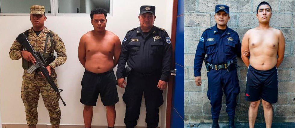 PNC y FAES capturan a sujetos tras sorprenderlos hurtando una motocicleta en La Paz