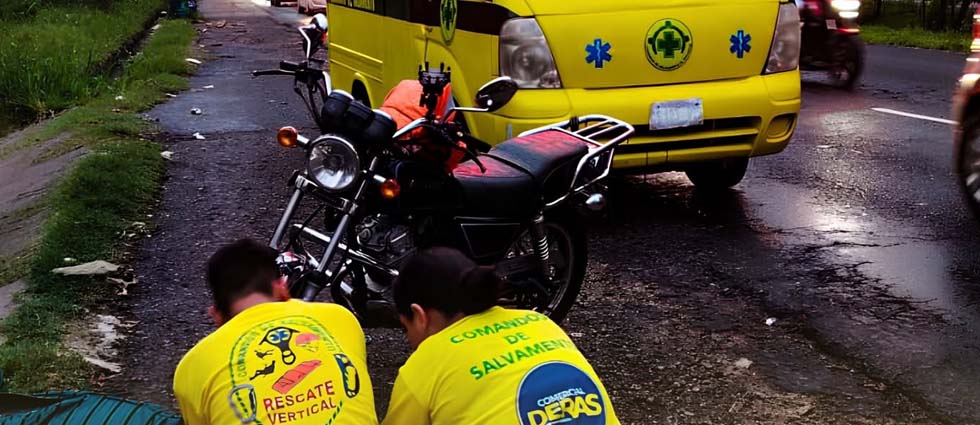 Hombre sufre varias lesiones tras accidentarse en la carretera de Oro
