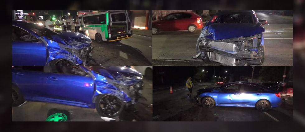 Socorristas resultan lesionados tras choque cuando iban camino a una emergencia en San Salvador