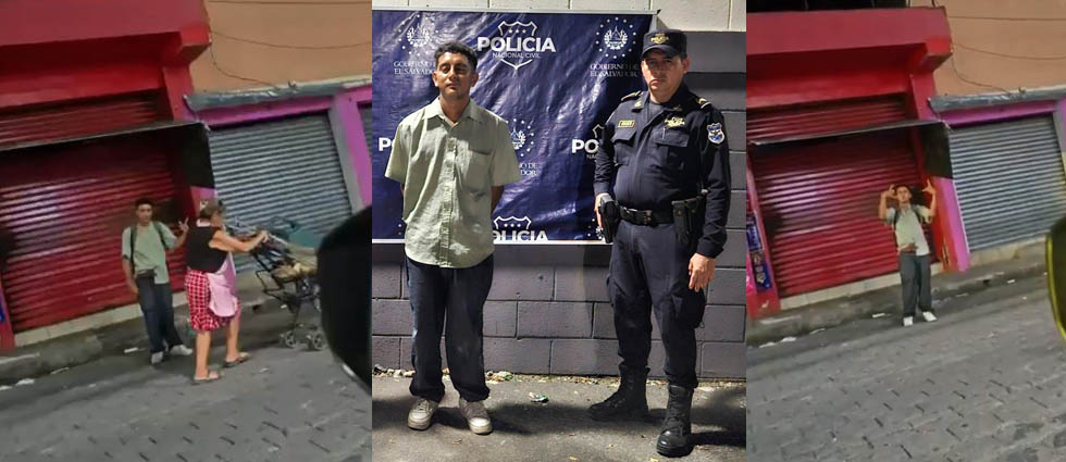 Arrestan a sujeto tras ser captado haciendo señas alusivas a la MS-13 en Sonsonate