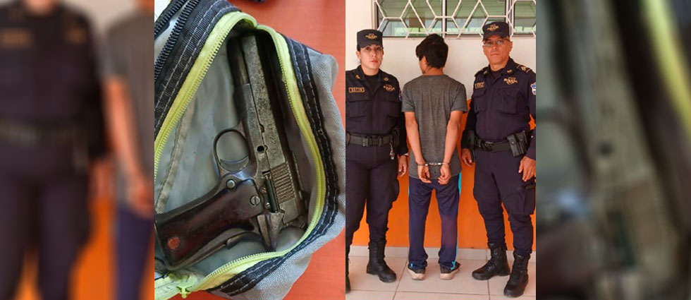 Capturan a menor de 15 años tras lesionar con arma de fuego a un estudiante en un centro escolar en Santa Ana