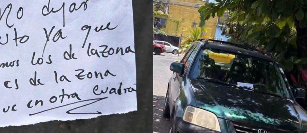 Conductor denuncia que ciudadanos le han prohibido estacionarse en la vía pública en Santa Tecla