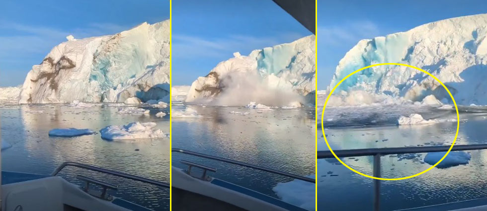 Groenlandia: turistas viven momentos de angustia tras enorme ola generada por desprendimiento de un glaciar