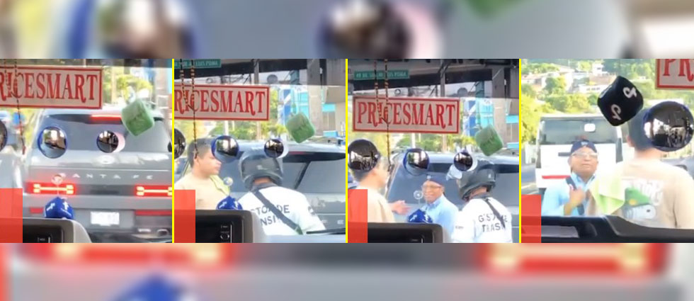 Denuncian a conductor que iba provocando en plena vía a un motorista de la Ruta 44