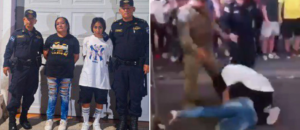 Capturan a mujeres tras irse a los golpes en plena vía pública durante un baile en Morazán