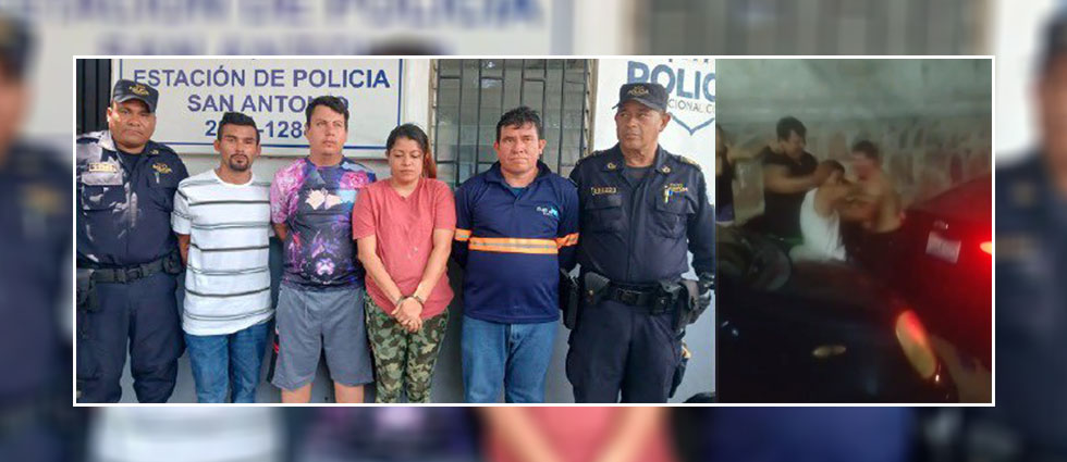 PNC arresta a grupo de ebrios que se fue a los golpes en plena vía pública en Ciudad Delgado