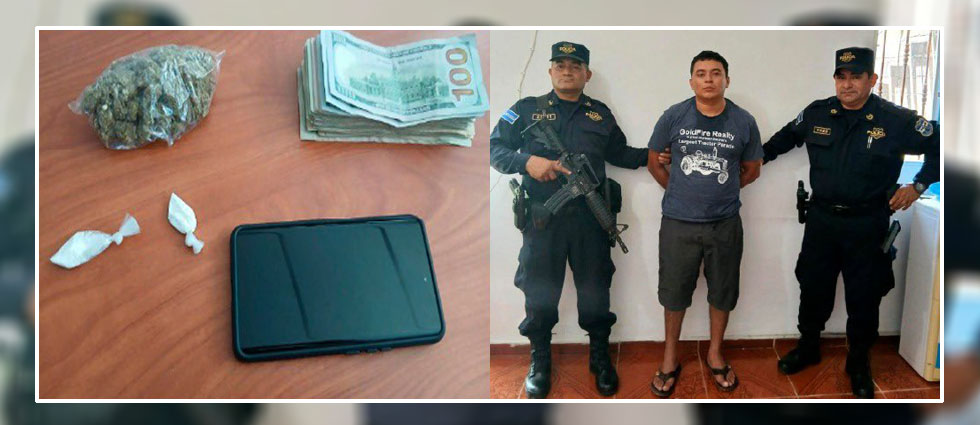Arrestan a sujeto tras sorprenderlo con droga y casi $2,000 en efectivo que no pudo justificar en Morazán