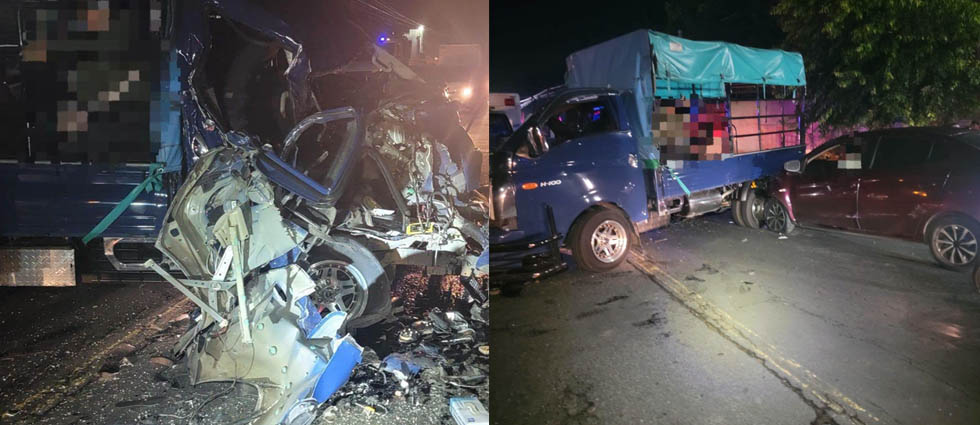 Al menos 5 lesionados tras fortísimo siniestro vial sobre la carretera Troncal del Norte