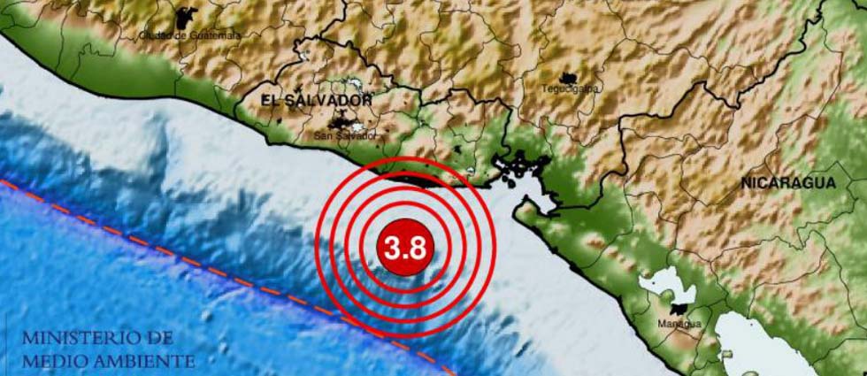 ¡MARN reporta dos sismos en Usulután en menos de tres horas!