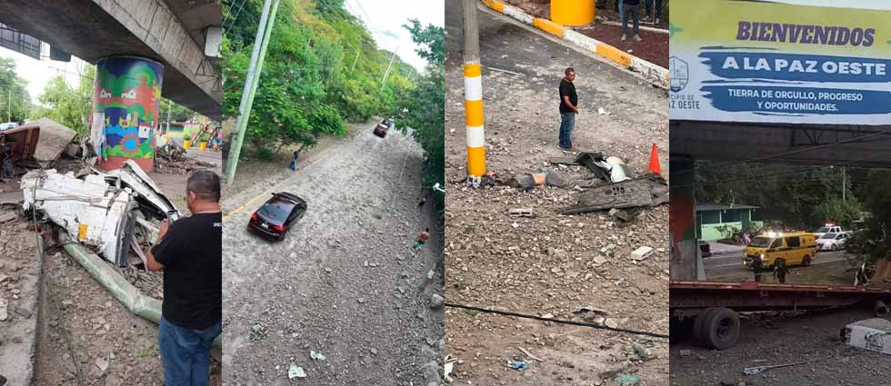 Al menos 04  fallecidos tras mortal siniestro provocado por una rastra sobre la autopista a Comalapa
