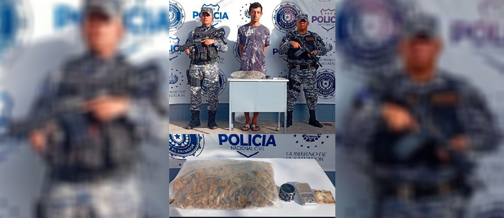 Arrestan a sujeto tras sorprenderlo con droga en San Salvador Este