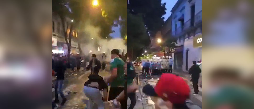 VIDEO: eliminación de México del mundial termina con disturbios en las calles