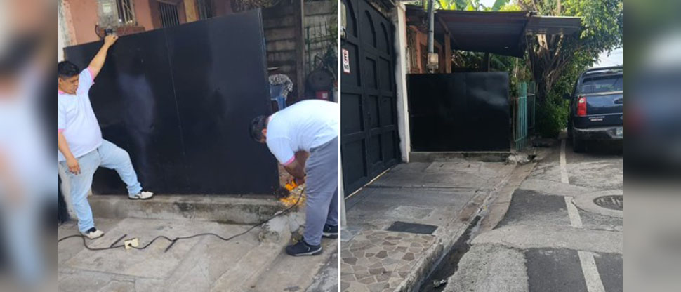 Vecinos retiran estructuras que bloqueaban el paso peatonal tras el llamado de las autoridades