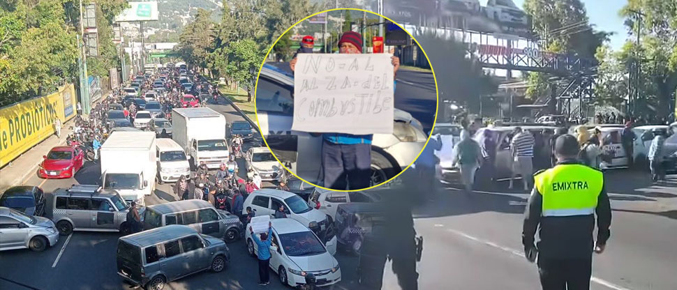 GUATEMALA: automovilistas bloquean calles y provocan caos en protesta por aumento al combustible