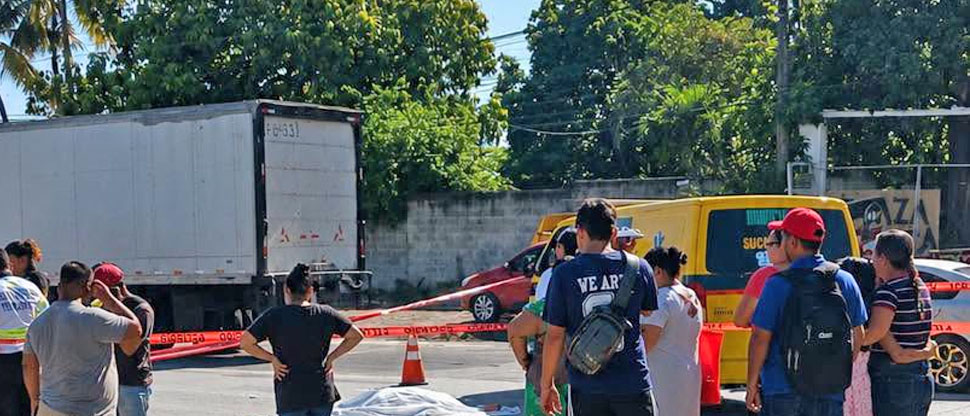 Peatón pierde la vida al ser atropellado por autobús  en carretera Panamericana
