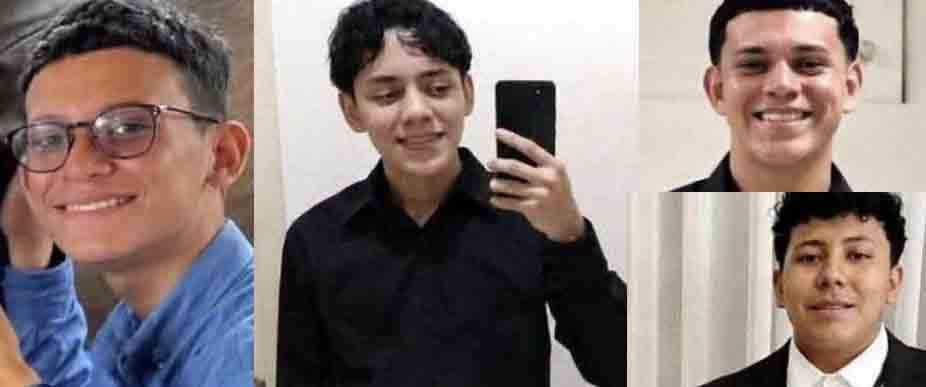 HONDURAS: ellos eran los 4 jóvenes Testigos de Jehová en La Ceiba que perdieron la vida