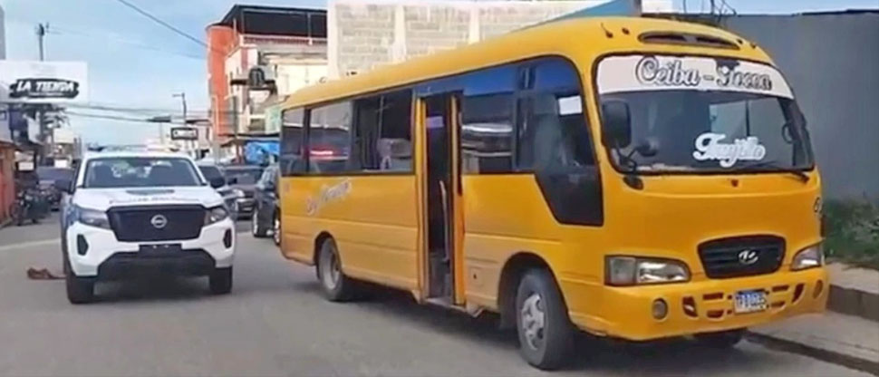 Dos fallecidos tras ataque armado a unidad del transporte público en Honduras