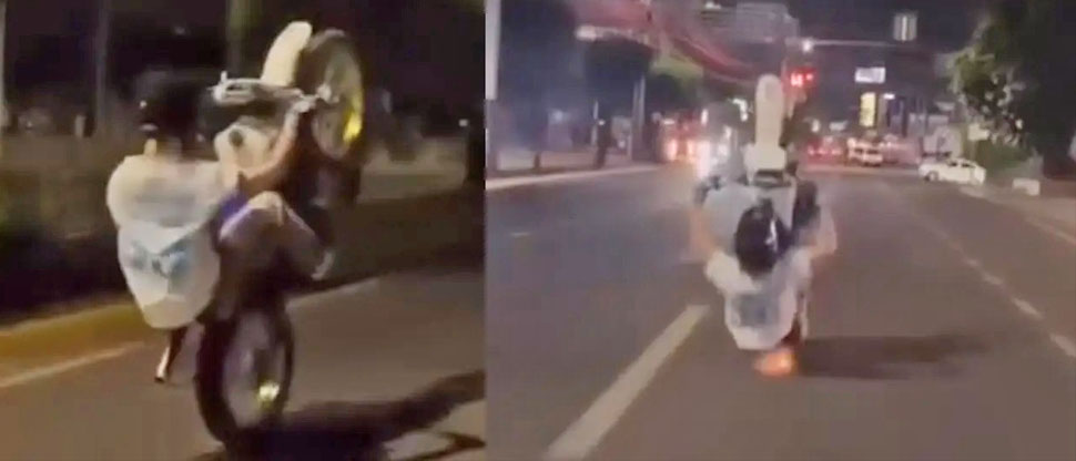 Prestó la motocicleta para hacer el “Caballito” y casi pierde la vida al accidentarse