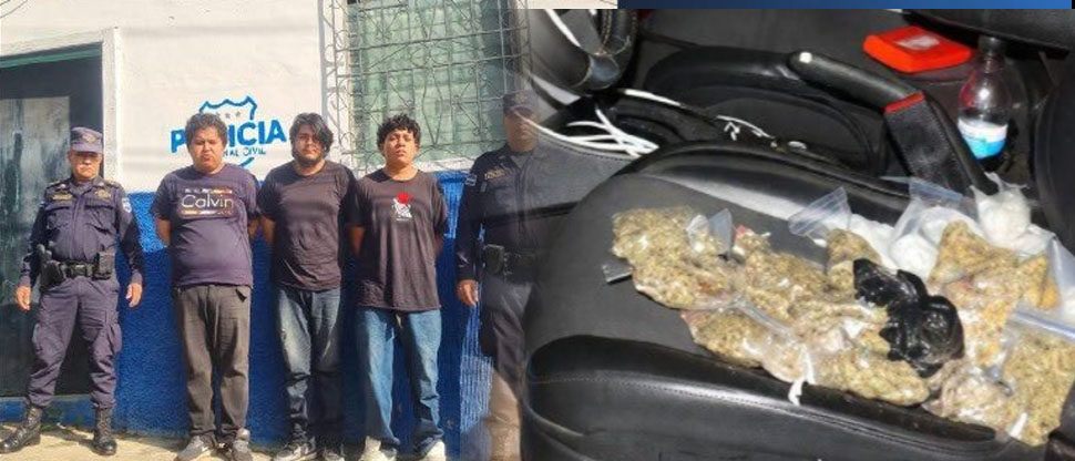 Ubican en control vehicular a sujetos que pretendían distribuir drogas en La Libertad