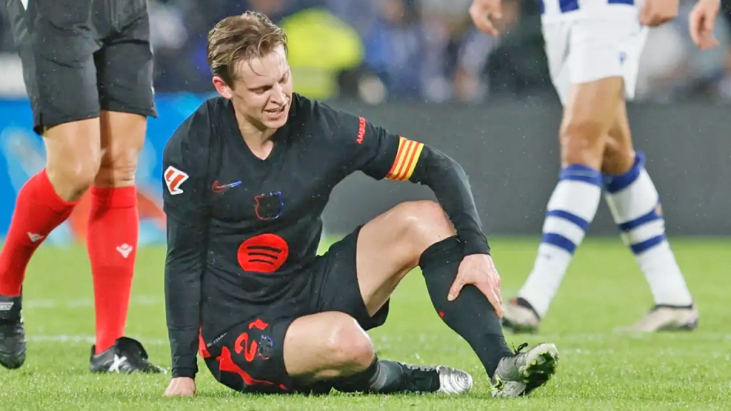 Frenkie De Jong sufre una rotura de ligamento en una rodilla y es baja con el Barcelona