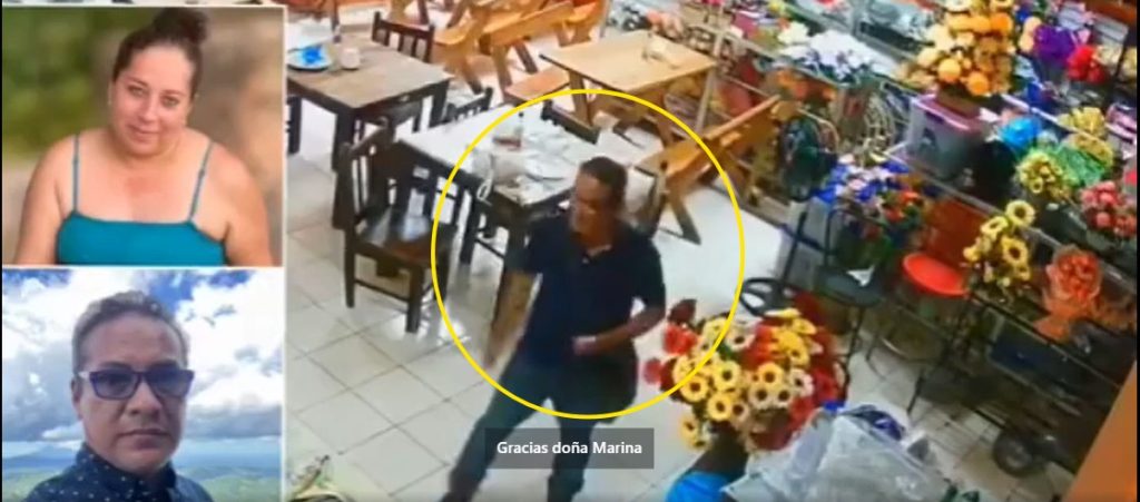 Revelan video de sujeto cenando tranquilamente antes de quitarle la vida a su esposa en supermercado