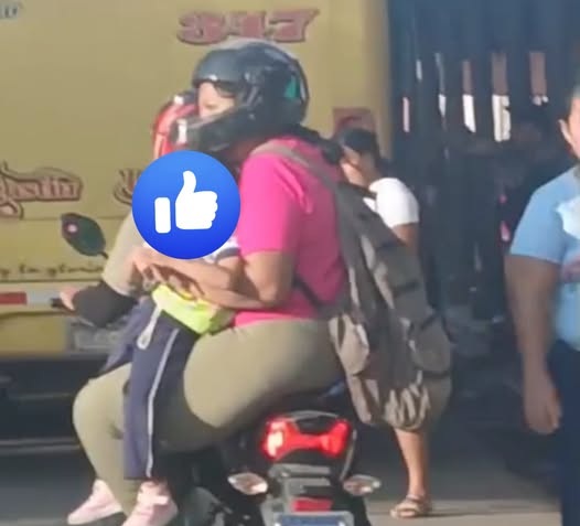 Denuncian a motociclista que transportaba un menor de edad sin casco de seguridad