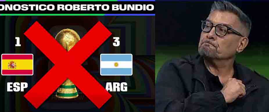 Se revela el pronóstico de Roberto Bundio por la final del Mundial 2026
