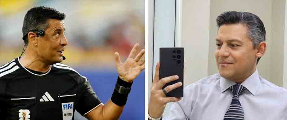 Alex Pineda es viralizado porque lo comparan con árbitro mundialista