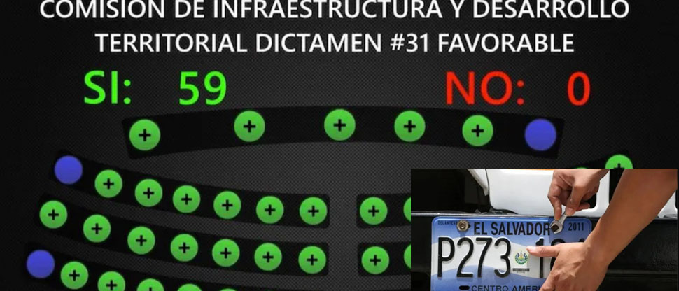 Aprobado: placas vehiculares 2011 seguirán vigentes hasta el 31 de agosto de 2027