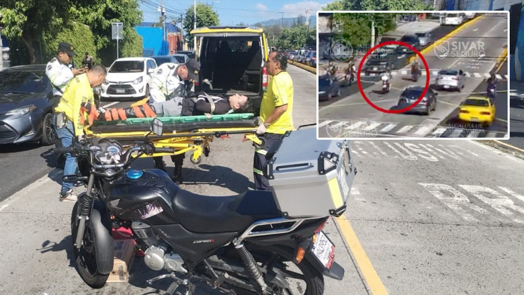 Sívar Seguro: el momento exacto cuando motociclistas se accidentan en la Juan Pablo II