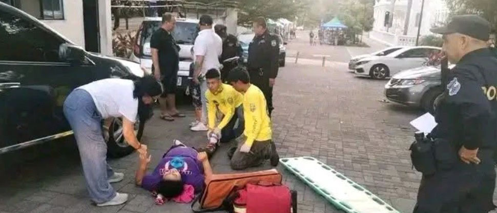 Mujer es atropellada accidentalmente por su esposo en San Salvador