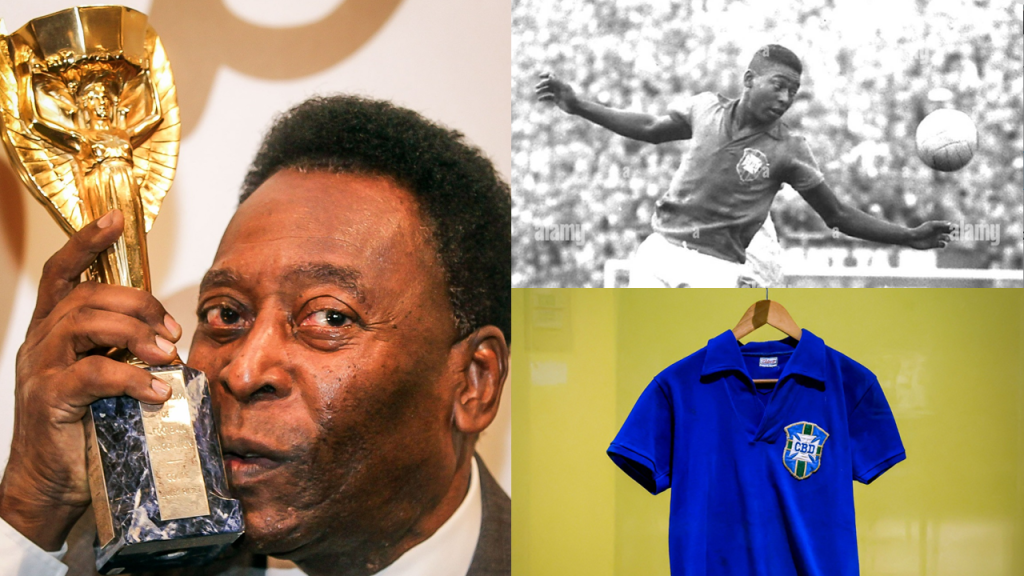Venden por más de 4 millones la camisa con la que Pelé ganó el primer mundial para Brasil