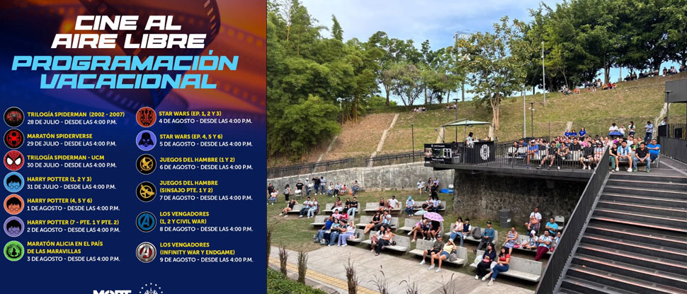 Esta es la cartelera para las vacaciones agostinas en el cine al aire libre