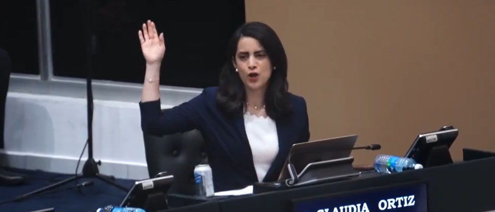 Claudia Ortiz vuelve a votar en contra a la prórroga para seguir aplicando el Régimen de Excepción