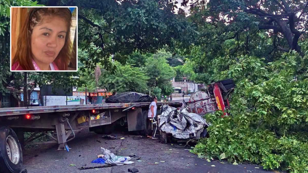 Ella era, Claudia, víctima del accidente entre dos rastras en Tamanique, La libertad