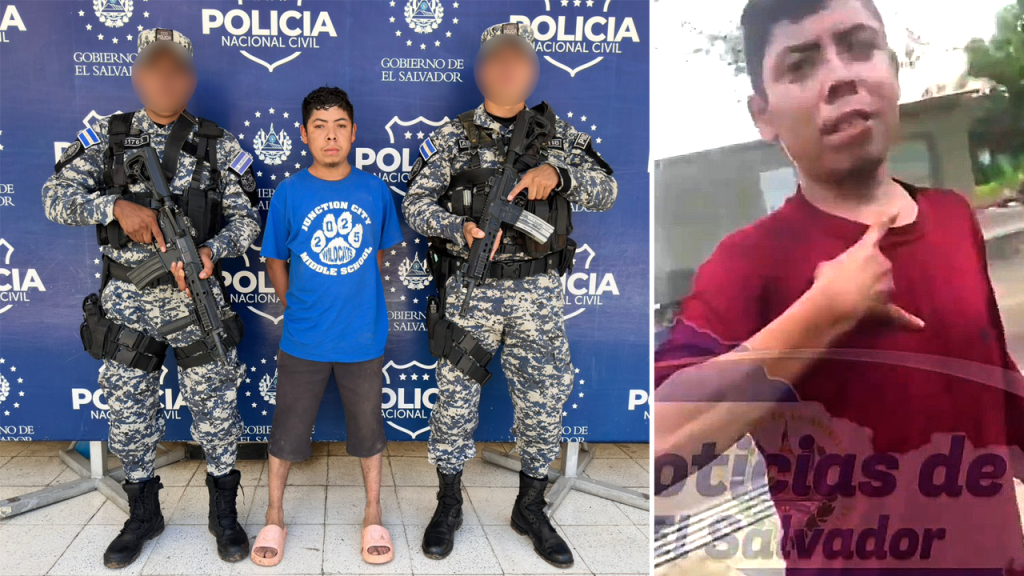 Este es el sujeto que aparece en un video haciendo señas de pandillas