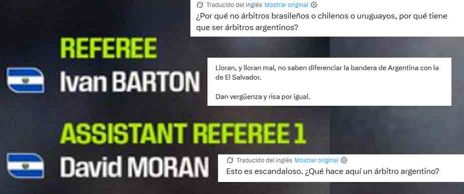 Estudien: usuarios cofunden la bandera de El Salvador por la de Argentina tras designación de árbitros