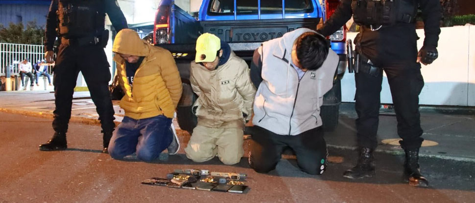 Guatemala: capturan a tres miembros de la MS y les decomisan armas
