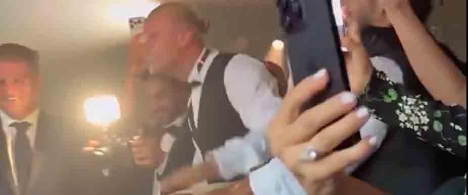 Haaland llevó el «remo vikingo» a la boda de Donnarumma