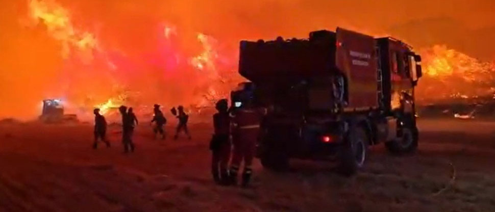 España: incendio en el noreste del país europeo calcina más de 12,000 hectáreas