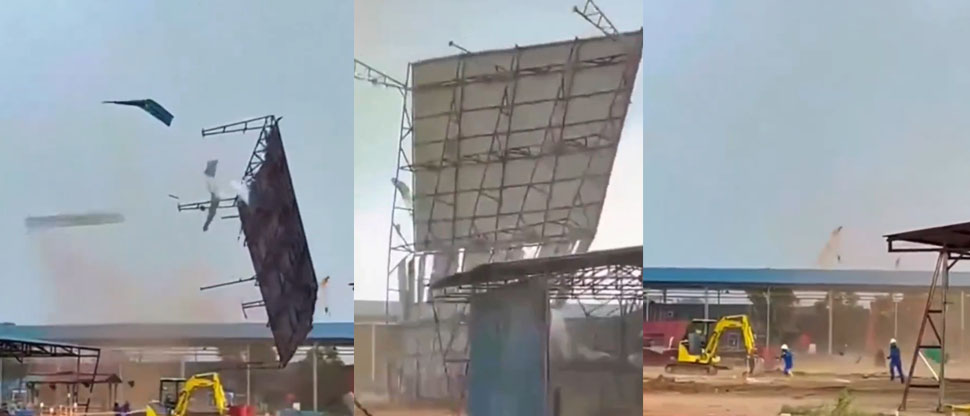 Indonesia: violento tornado arranca techos y siembra el caos entre varios trabajadores