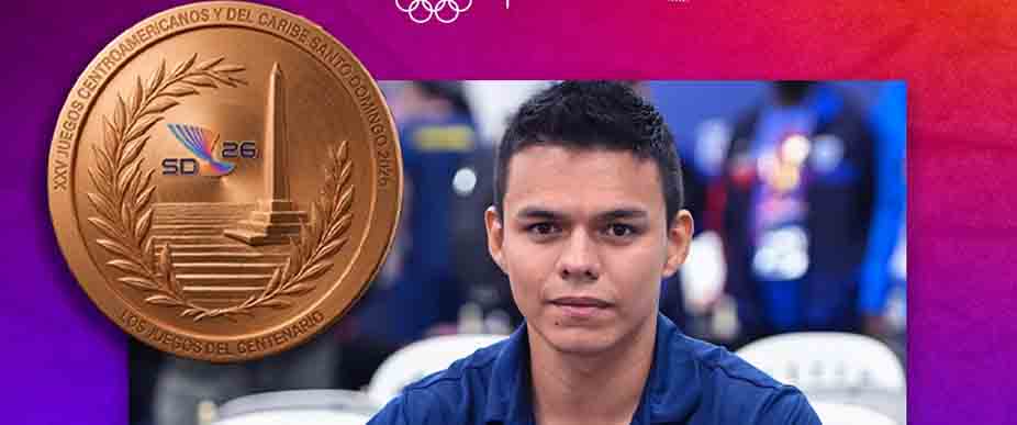 Girón logra la cuarta medalla de este martes para El Salvador en los Centroamericanos y del Caribe 2026