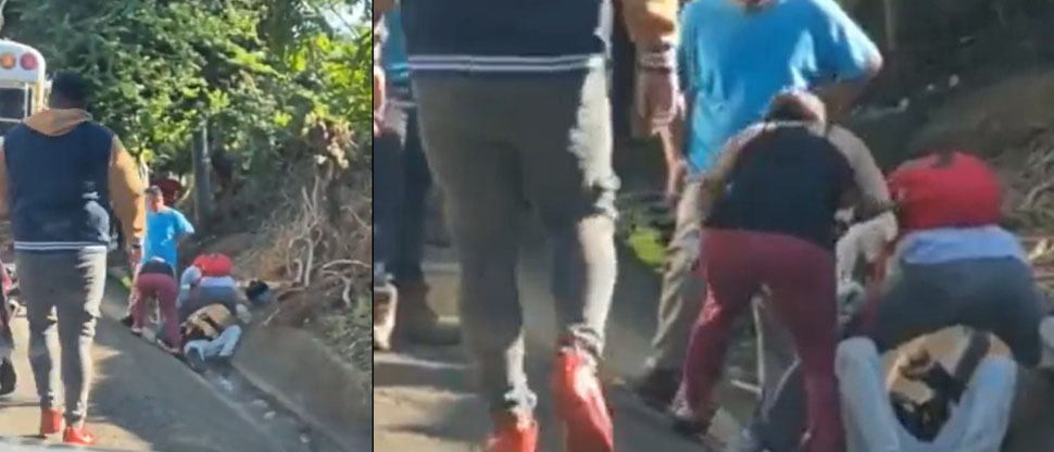 Motociclista lesionado tras chocar con autobús en San Vicente