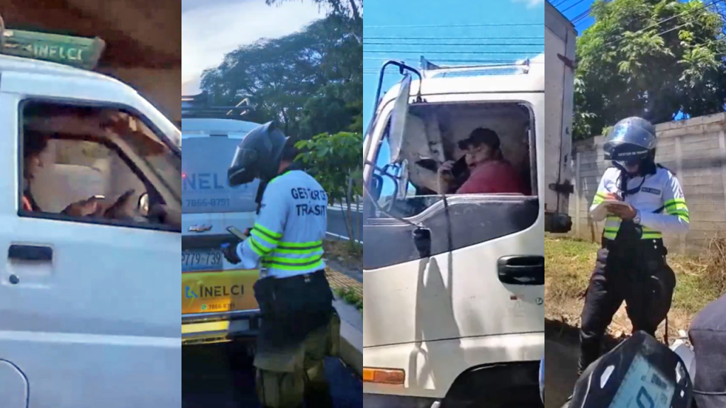 VMT sorprende y multa a varios conductores por usar el celular a la hora de conducir