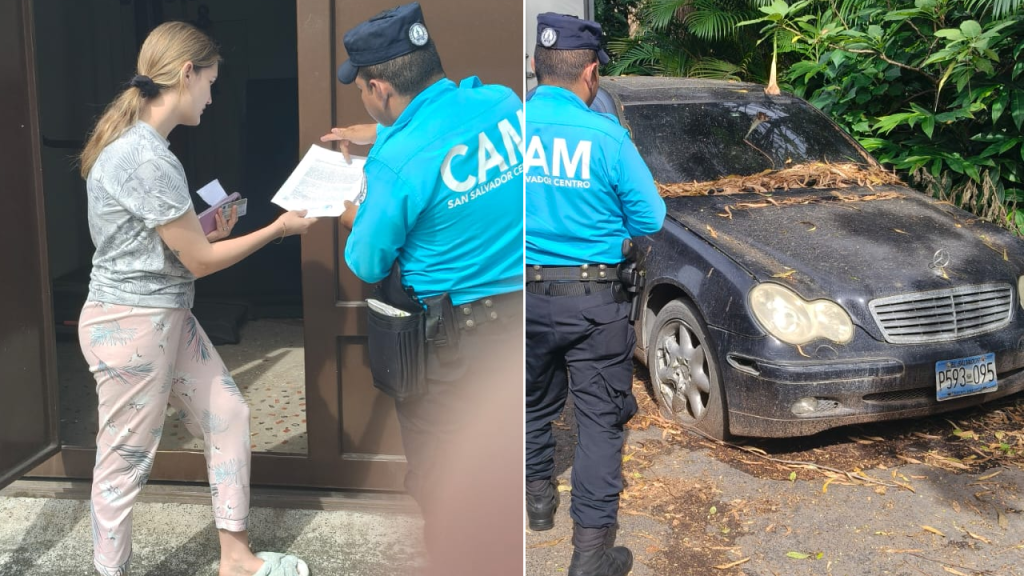 Dan plazo de 72 horas a propietaria de vehículo abandonado en la vía publica en la capital