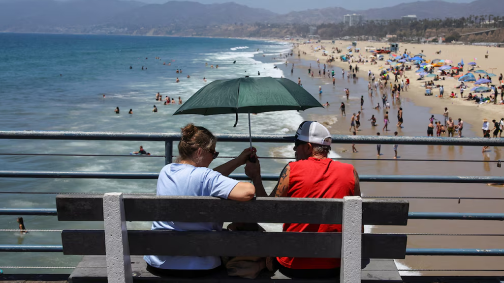 Intensa ola de calor afecta el Estado de California, Estados Unidos