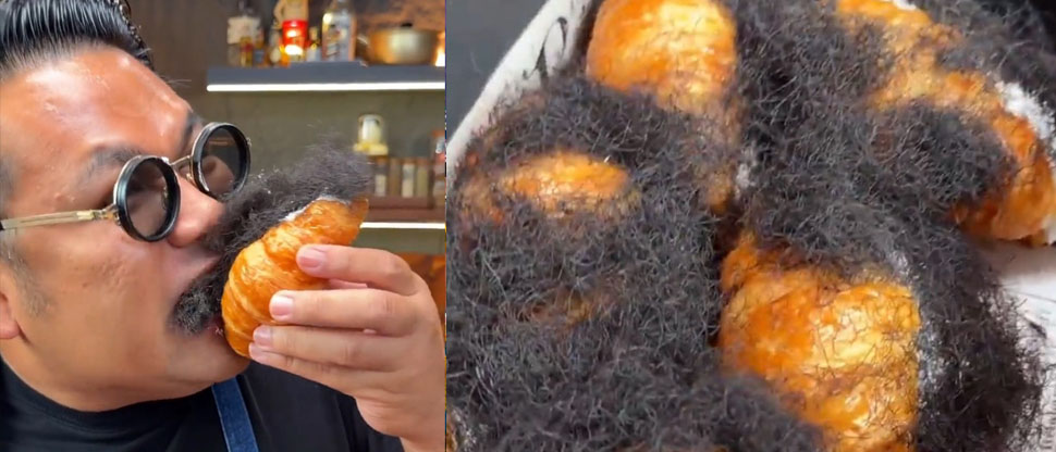 Tailandia: panadería se vuelve viral por vender un insólito «croissant de pelo»