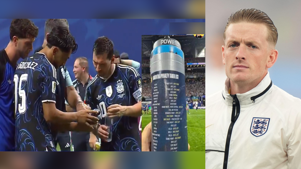 Pickford sabía por dónde patearían los jugadores de Argentina en la tanda de penaltis