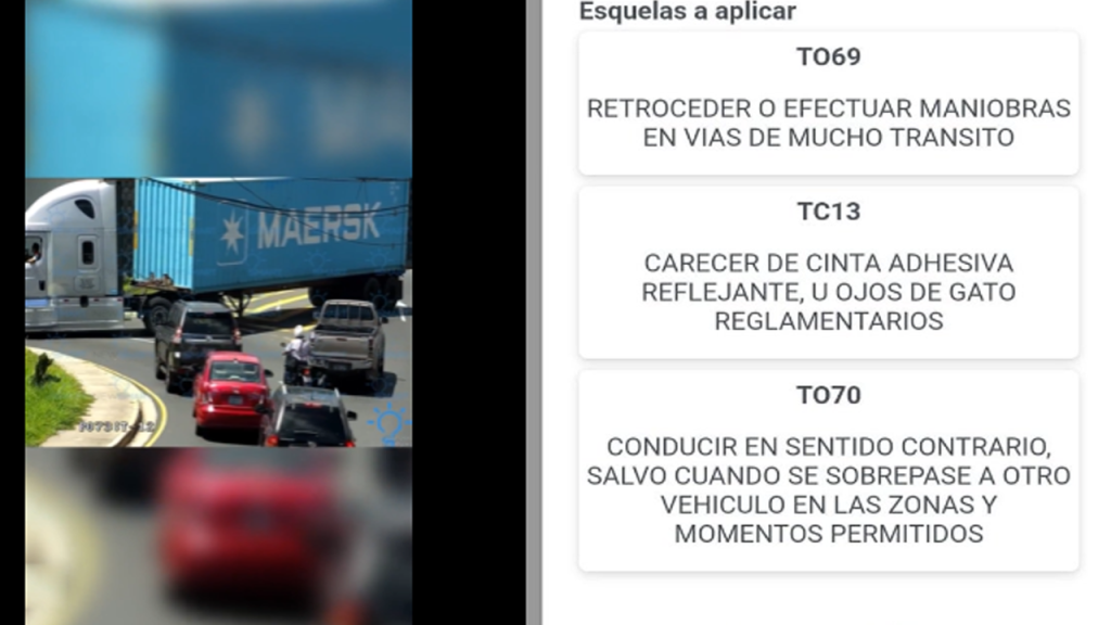 Aplican severas multas a conductor de rastra que realizó maniobras peligrosas sobre el redondel Utila